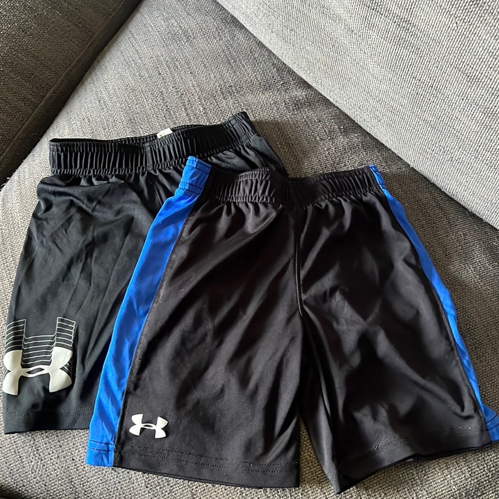 Two pairs of Boys Under Armour Shorts